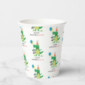 Oh Snap Schattige Alligator in Swamp Kids Verjaard Papieren Bekers (Voorkant)