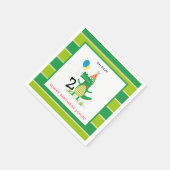 Oh Snap Schattige Alligator in Swamp Kids Verjaard Servet (Hoek)