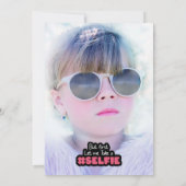 Oh Snap! Selfie-thema kinderen verjaardagsfeestje Kaart (Achterkant)
