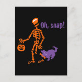 Oh, Snap Skeleton Briefkaart (Voorkant)