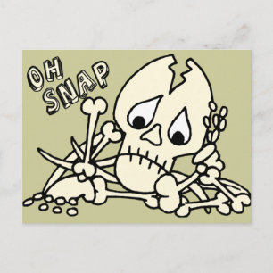 Oh Snap Skeleton Briefkaart