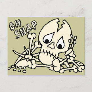 Oh Snap Skeleton Briefkaart