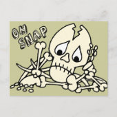 Oh Snap Skeleton Briefkaart (Voorkant)