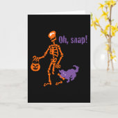 Oh, Snap Skeleton Kaart (Gele Bloem)