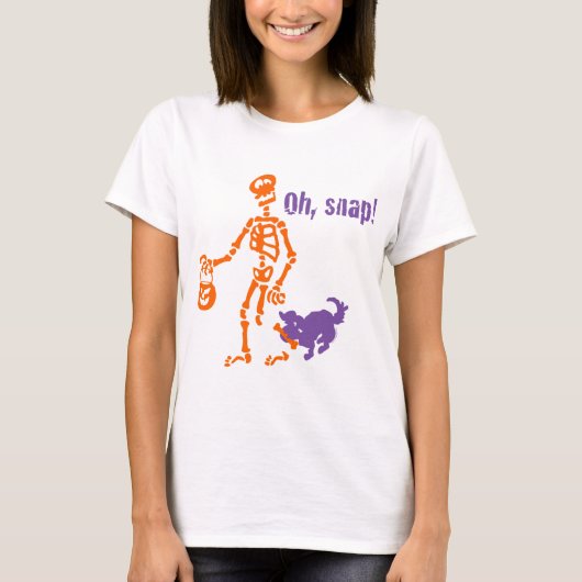 Oh, Snap Skeleton T-shirt (Voorkant)