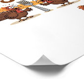 Oh Snap Turkey Day Funny Night of Thanksgiving Ess Poster (Hoek)