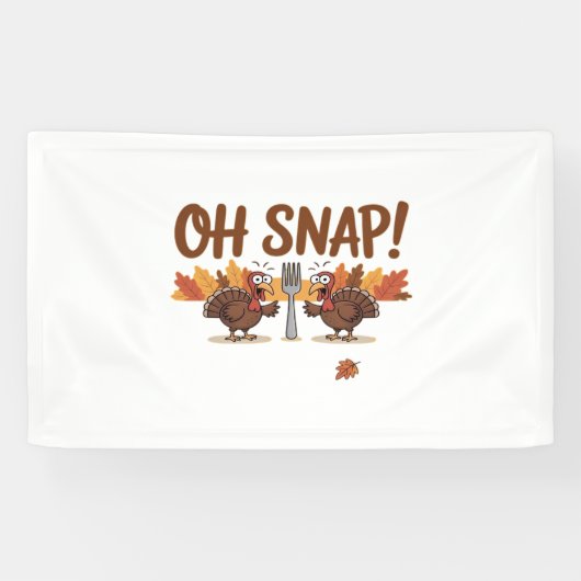 Oh Snap Turkey Day Funny Night of Thanksgiving Ess Spandoek (Horizontaal)