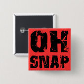 Oh snap vierkante button 5,1 cm (Voorkant /achterkant)