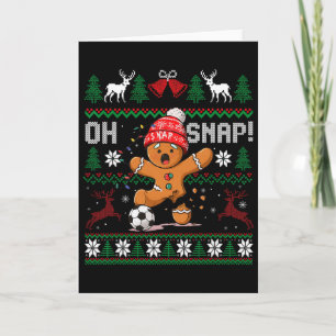 Oh Snap Voetbal Kerstman Kerstmis Verschrikkelijke Kaart