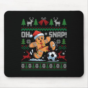 Oh Snap Voetbal Kerstman Kerstmis Verschrikkelijke Muismat