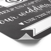 Oh Snap Wedding Hashtag Sign Poster (Hoek)