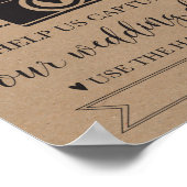 Oh Snap Wedding Hashtag Sign Poster (Hoek)