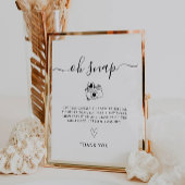 Oh Snap! Wedding Wegwerp Camera Sign Reclamebord Met Voetstuk