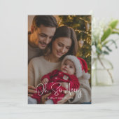 Oh So Merry Family Christmas Kaart – Holiday Cheer (Staand voorkant)