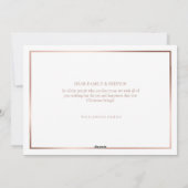 Oh So Merry | Foto van White Minimal Roos Gold Fam Feestdagenkaart (Achterkant)