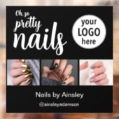 Oh So Pretty Nagelstylist Script Logo Foto Raamsticker (Vel 2)