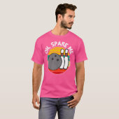 Oh Spare Me Funny Bowling Ball Bowling Pins T-shirt (Voorkant volledig)