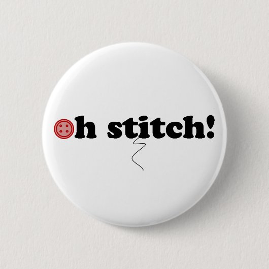 Oh steek! ronde button 5,7 cm (Voorkant)