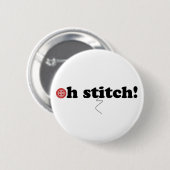Oh steek! ronde button 5,7 cm (Voorkant /achterkant)