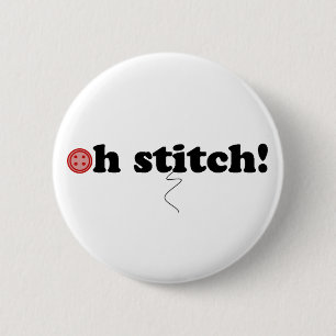 Oh steek! ronde button 5,7 cm