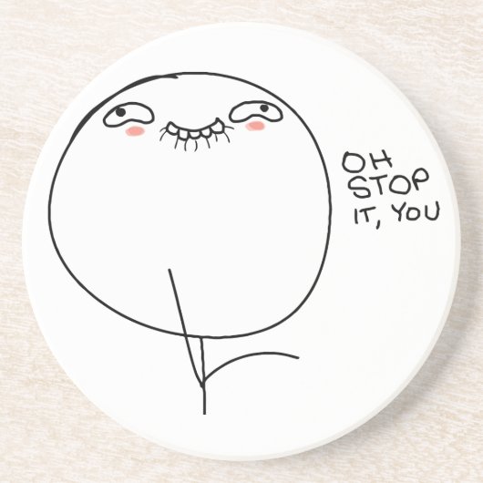 Oh Stop ermee, jij - Drink Premium Onderzetter (Voorkant)