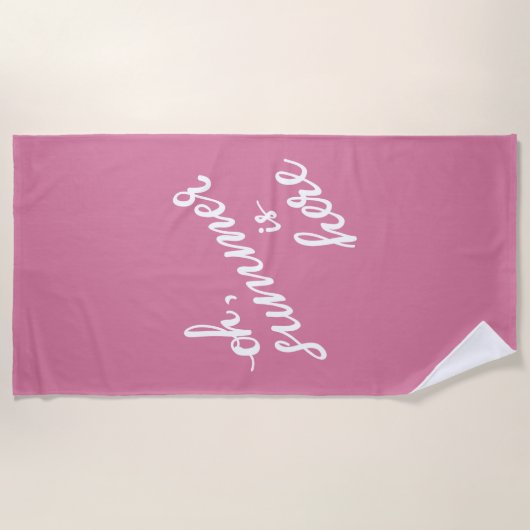 Oh Summer is hier Strandlaken (Voorkant)