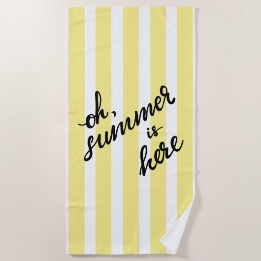 Oh Summer is hier Strandlaken (Voorkant)