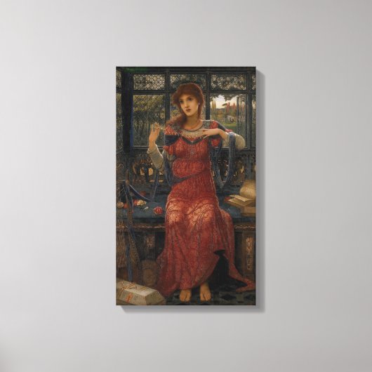 Oh Swallow, Slim door John Melhuish Strudwick Canvas Afdruk (Voorkant)