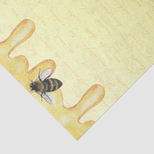 Oh Sweet Honeybee Franse ontkoppeling Tissuepapier (Detail)