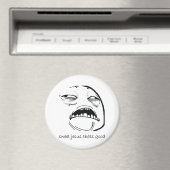 Oh Sweet Jesus denkt dat goed Rage Face Meme Magneet (Insitu (Vaatwasser))