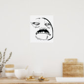 Oh Sweet Jesus denkt dat goed Rage Face Meme Poster (Keuken)