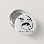 Oh Sweet Jesus denkt dat goed Rage Face Meme Ronde Button 3,2 Cm (Voorkant /achterkant)