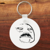 Oh Sweet Jesus denkt dat goed Rage Face Meme Sleutelhanger (Voorkant)