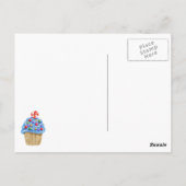 Oh Sweet Snoep Land Cupcakes en Lollipops Briefkaart (Achterkant)
