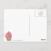Oh Sweet Snoep Land Cupcakes en Lollipops Briefkaart (Achterkant)