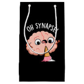 Oh Synapse Funny Brain Pun Dark BG Klein Cadeauzakje (Voorkant)