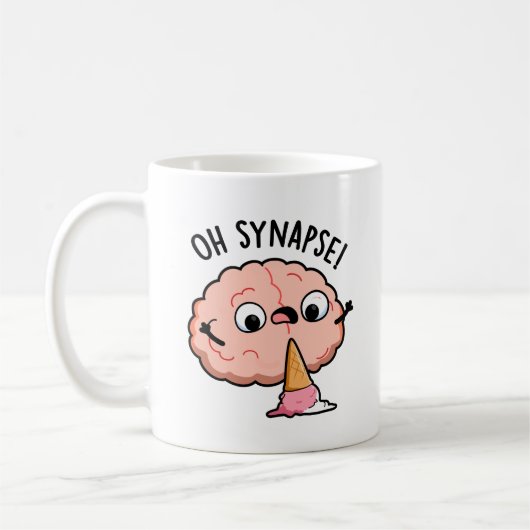 Oh Synapse Funny Brain Pun Koffiemok (Links)