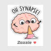 Oh Synapse Funny Brain Pun Sticker (Vel)