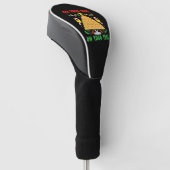 Oh Taco Boom Mexicaanse Food Taco Lover Kerstmis Golfheadcover (Schuin)