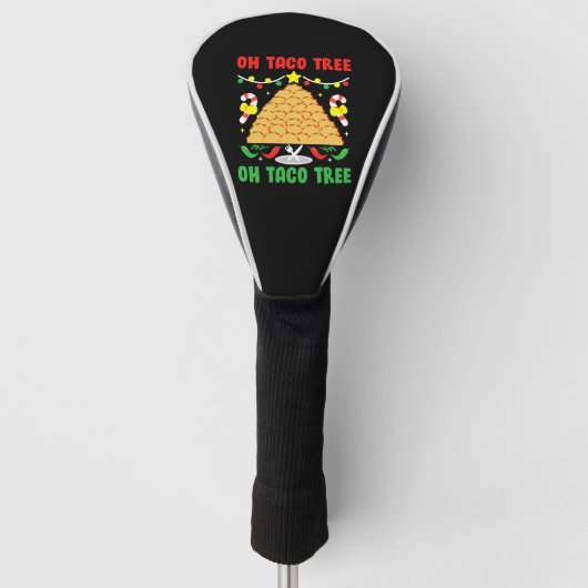Oh Taco Boom Mexicaanse Food Taco Lover Kerstmis Golfheadcover (Voorkant)