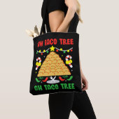 Oh Taco Boom Mexicaanse Food Taco Lover Kerstmis Tote Bag (Dichtbij)