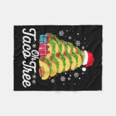 Oh Taco Tree Christmas Cute Xmas Mexican Food Love Fleece Deken (Voorkant (Horizontaal))