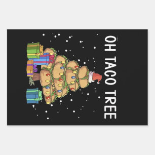 Oh Taco Tree Grappig Mexicaans eten Lelijke Kerst Inpakpapier Vel