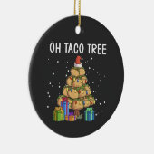 Oh Taco Tree Grappig Mexicaans eten Lelijke Kerst Keramisch Ornament (Rechts)