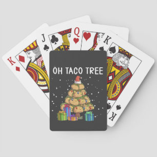 Oh Taco Tree Grappig Mexicaans eten Lelijke Kerst Pokerkaarten