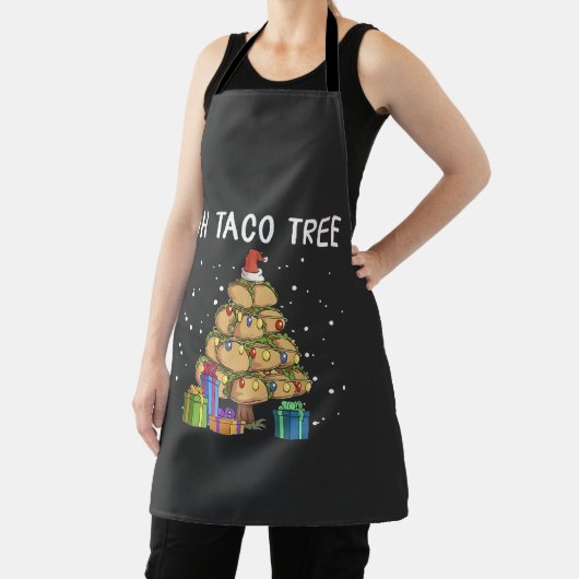 Oh Taco Tree Grappig Mexicaans eten Lelijke Kerst Schort (Insitu)