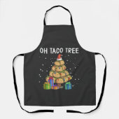 Oh Taco Tree Grappig Mexicaans eten Lelijke Kerst Schort (Voorkant)