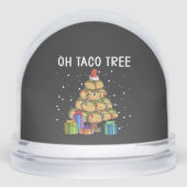 Oh Taco Tree Grappig Mexicaans eten Lelijke Kerst Sneeuwbol (Voorkant)