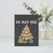 Oh Taco Tree Grappig Mexicaans eten Lelijke Kerst Uitnodiging Briefkaart (Staand voorkant)