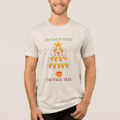 Oh Taco Tree kerstboom voor Taco liefhebbers Tri-Blend Shirt (Voorkant)